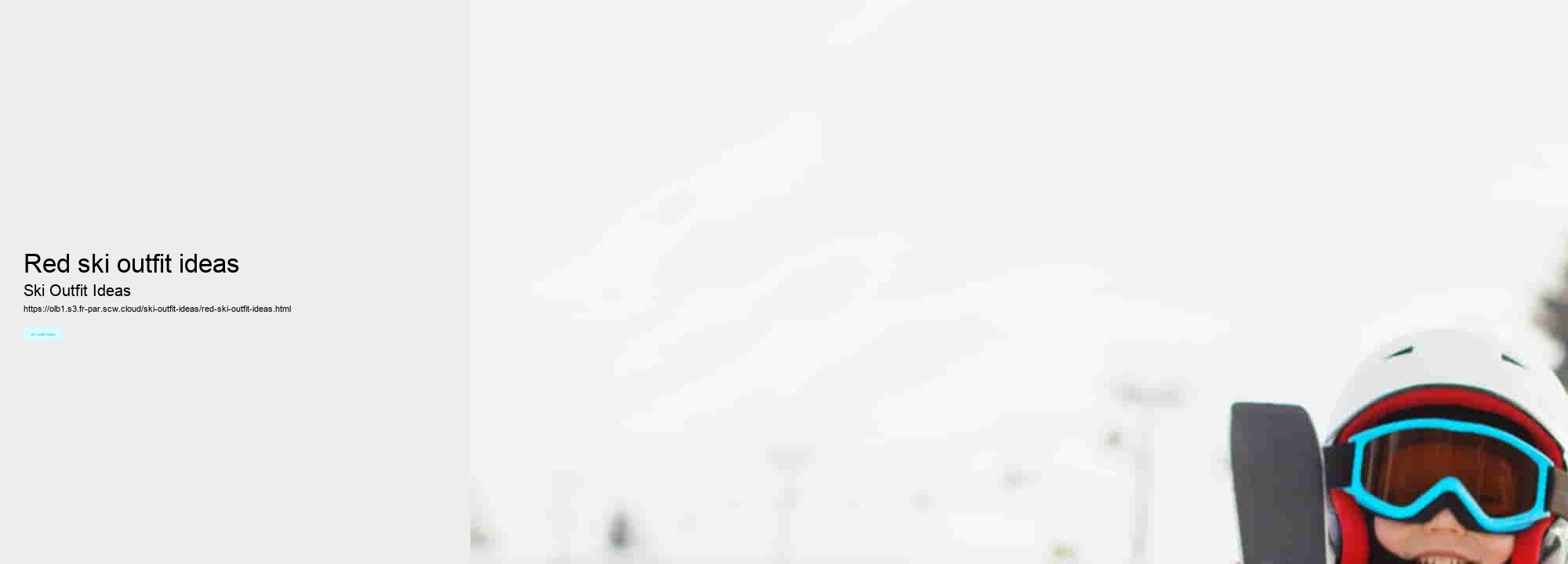 red ski outfit ideas